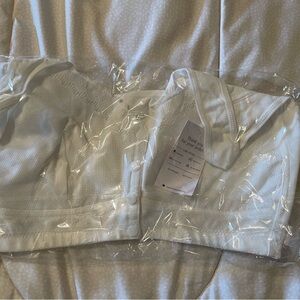 White Activewear Bra Set